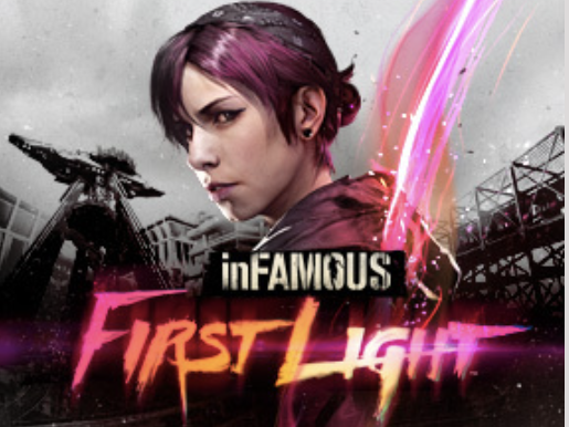 inFAMOUS First Light PS4 video game manual cover art